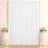 Elegant white wedding backdrop with gold accents, floral arrangements, and candles