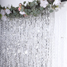 Metallic Silver Wavy Tinsel Streamer Party Backdrop, Curly Foil Fringe Photo Booth Curtain