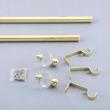 Choose the Perfect Curtain Rod for Your Event Decor in Gold