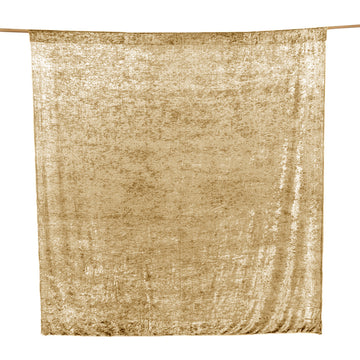 Transform Your Space with the Champagne Velvet Backdrop Curtain