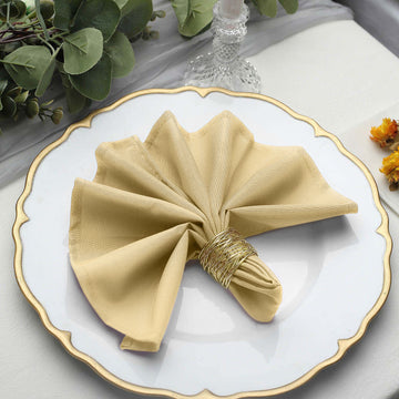 Create a Memorable Dining Experience with Wrinkle-Resistant Champagne Napkins