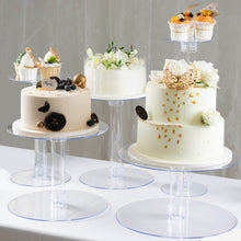 5 Tier Pedestal Cupcake Dessert Holder Acrylic Clear Cake Stand Set