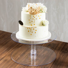 16 Inch Round Cupcake Dessert Holder Acrylic Clear Cake Stand Set 2 Tier