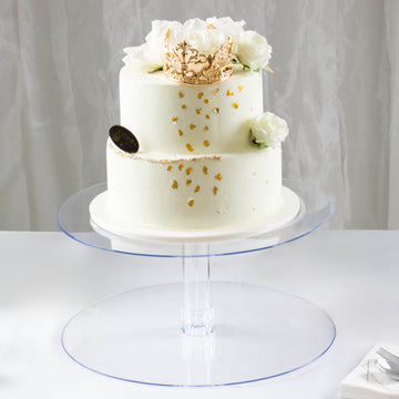 Elevate Your Event Decor with the 2-Tier Clear Acrylic Cake Stand