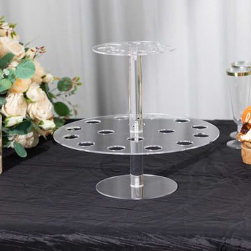 Clear Acrylic Ice Cream Cone Holder - Showcase Your Frozen Delights