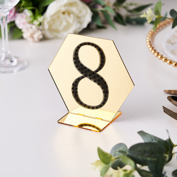 Elevate Your Event Decor with Black Decorative Rhinestone Number 8 Stickers