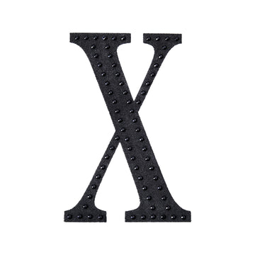 Create Stunning Event Decor with Black Decorative Rhinestone Alphabet X Letter Stickers