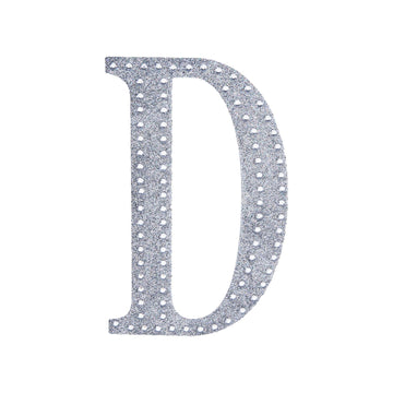 Enhance Your Event Decor with Silver Rhinestone Letter Stickers