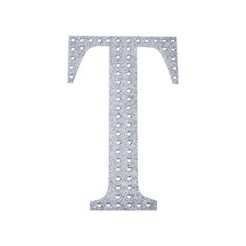 Add Glamour to Your Event Decor with Silver Rhinestone Alphabet Stickers