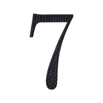 Versatile and Elegant: Black Rhinestone Number Stickers for DIY Crafts