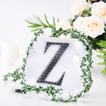 Sparkle up your Crafts with Black Rhinestone Alphabet Stickers