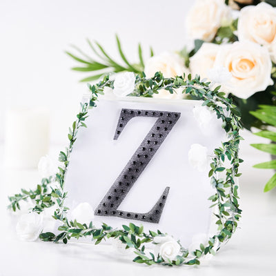 Decorative letter "Z" with floral accents on a white background.