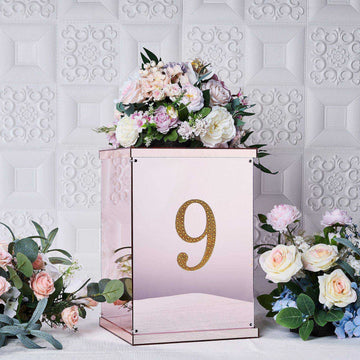 Add a Touch of Elegance with Gold Decorative Rhinestone Number Stickers