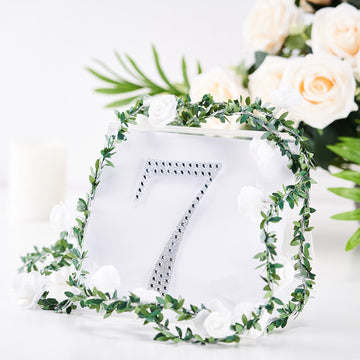 Create a Magical Atmosphere with Silver Decorative Rhinestone Number 7 Stickers