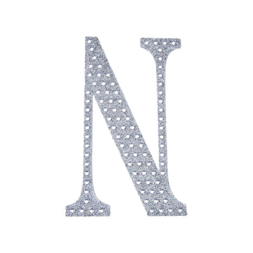 Add a Touch of Glamour to Your Events: Silver Decorative Rhinestone Alphabet Stickers