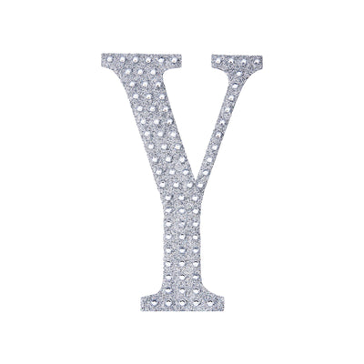 Rhinestone letter "Y" decoration for crafts and personalizing items