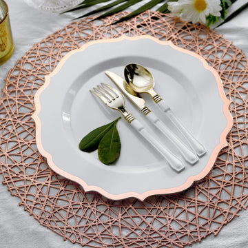 Elevate Your Table with White Plastic Dinner Plates