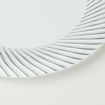 Elegant white plate with textured rim design