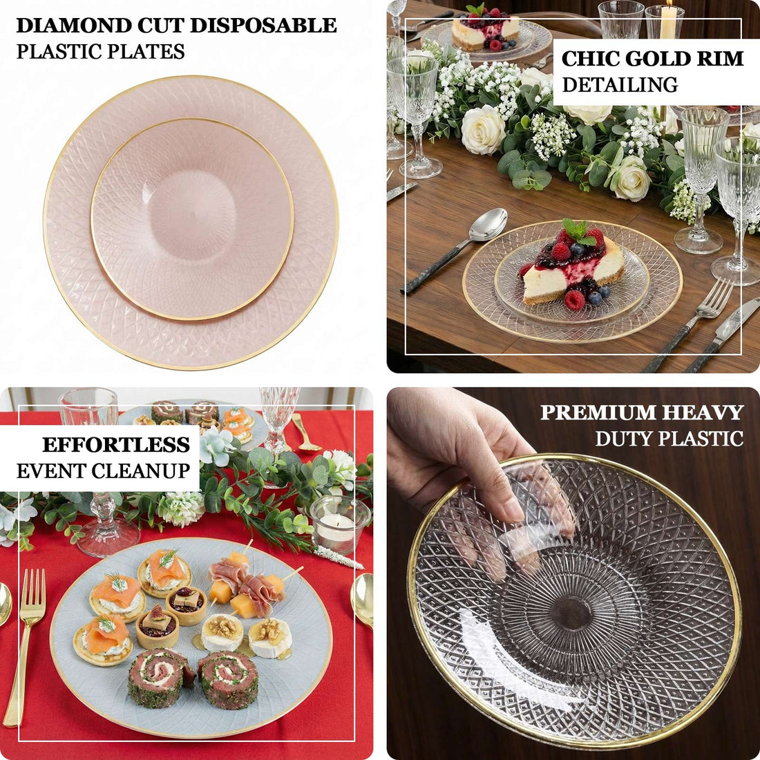20pk Plastic Dinner Plate 10
