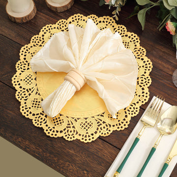 Add a Touch of Elegance to Your Table with Gold Paper Placemats