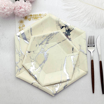 Create a Stunning Table Setting with Ivory Marble Plates