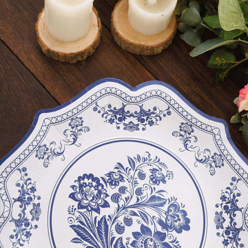 Convenience Meets Elegance with Chinoiserie Florals Dinner Plates