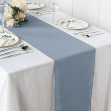 12 Inch x 108 Inch Dusty Blue Round Polyester Table Runner