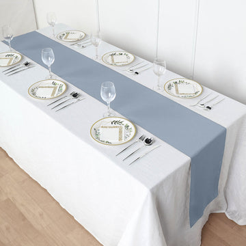 Versatile and Stylish Dusty Blue Table Runner