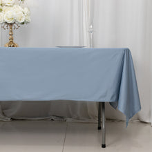 Dusty Blue Premium Scuba Rectangular Tablecloth Wrinkle Free Polyester Seamless 60x102inch