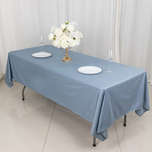 Dusty Blue Premium Scuba Rectangular Tablecloth Wrinkle Free Polyester Seamless 60x102inch