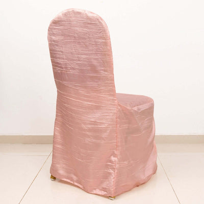 Pink chair cover showcasing elegant texture and design.