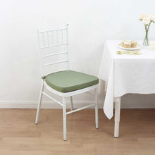 Dusty Sage Green Chiavari Chair Pad, Memory Foam Seat Cushion With Ties and Removable Cover