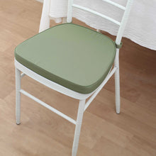 Dusty Sage Green Chiavari Chair Pad, Memory Foam Seat Cushion With Ties and Removable Cover