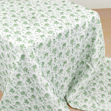Premium Quality Dusty Sage Green Polyester Tablecloth