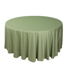 Dusty Sage Green Premium Scuba Round Tablecloth, Polyester Seamless Tablecloth 120inch