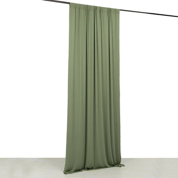 <strong>Wrinkle-Free Dusty Sage Green Photography Curtain Panel</strong>