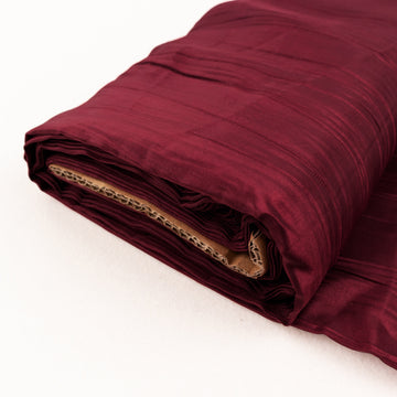 Create Unforgettable Moments with Burgundy Accordion Crinkle Taffeta Fabric