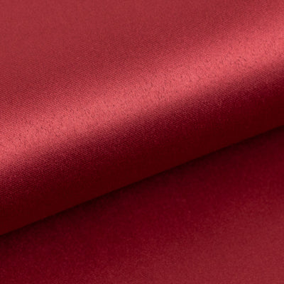 Rich red satin fabric with a smooth finish.