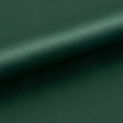 Rich green satin fabric, smooth texture and elegant sheen.