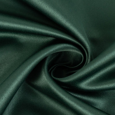 Dark green satin fabric with a smooth, lustrous finish.