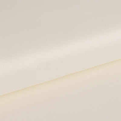 Silky cream fabric with a smooth finish and subtle sheen