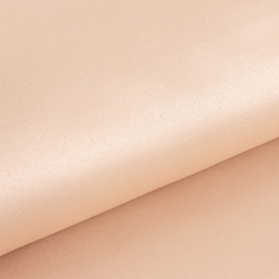 Peach satin fabric with smooth texture and subtle sheen.