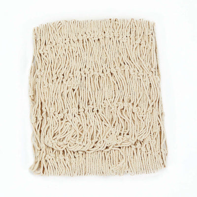 Natural cotton macrame wall hanging in cream color