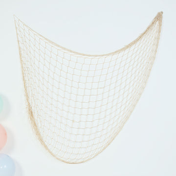 Natural Cotton Decorative Fish Net - Add a Rustic Beach Charm to Your Decor