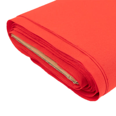 Roll of vibrant red fabric for crafting and sewing projects.