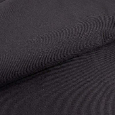 Black ribbed fabric with a smooth texture.