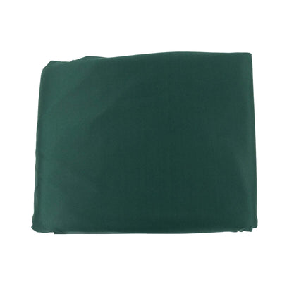 Dark green fabric folded neatly on a white background.