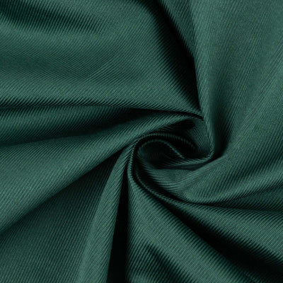 Dark green textured fabric close-up showcasing its unique weave.