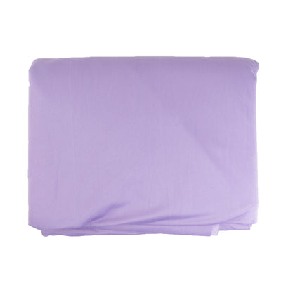 Purple fabric sheet folded neatly on a white background.