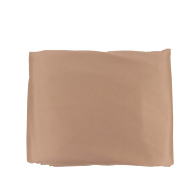 Beige fabric swatch folded on a plain background.